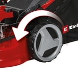EINHELL Benzin-Rasenmäher GC-PM 51/3 S HW-E Li rot/schwarz, mit Hinterradantrieb, E-Starter mit Power X-Change Li-Ionen Akku 2Ah