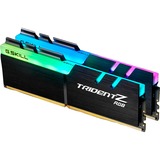 G.Skill DIMM 16 GB DDR4-3200 Kit, Arbeitsspeicher schwarz, F4-3200C14D-16GTZRX, Trident Z RGB, XMP