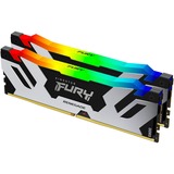 Kingston FURY DIMM 32 GB DDR5-8000 (2x 16 GB) Dual-Kit, Arbeitsspeicher schwarz, KF580C38RSAK2-32, Renegade RGB XMP, INTEL XMP