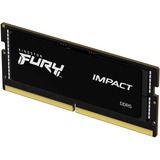 Kingston FURY SO-DIMM 16 GB DDR5-6000  , Arbeitsspeicher schwarz, KF560S38IB-16, Impact, INTEL XMP