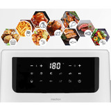 Medion Heißluftfritteuse Life MD 11750 P10 XL weiß (matt), 2.150 Watt, Korb 6,8 Liter