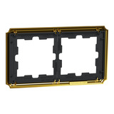 Merten D-Antik Metallrahmen 2-fach gold, Retail