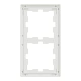 Merten Merten Rahmen 2f.kristallws D-Life Glas MEG4020-6520 weiß, Retail