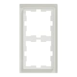 Merten Merten Rahmen 2f.kristallws D-Life Glas MEG4020-6520 weiß, Retail