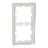  Merten Rahmen 2f.kristallws D-Life Glas MEG4020-6520 weiß, Retail