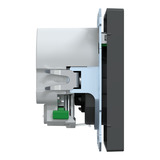 Merten Schutzkontakt Steckdose mit USB Ladegerät anthrazit, Retail