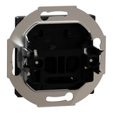 Merten Zentralplatte mit zentraler Abdeckplatte für Leitungsauslass, Abdeckung schwarz (matt), Retail