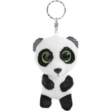 NICI Glubschis Schlüsselanhänger Panda Peppino, Kuscheltier weiß