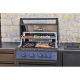 Napoleon Outdoor Küche Oasis Compact 105 BIG32-1, Gasgrill schwarz (matt), mit Heckbrenner, inkl. Grillspieß