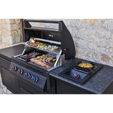 Napoleon Outdoor Küche Oasis Compact 105 BIG32-1, Gasgrill schwarz (matt), mit Heckbrenner, inkl. Grillspieß