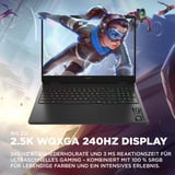 OMEN 16-am0179ng, Gaming-Notebook schwarz, Intel® Core™ i7-14650HX, NVIDIA GeForce RTX 5060, 32 GB DDR5, 1 TB (1 TB SSD), Windows 11 Home