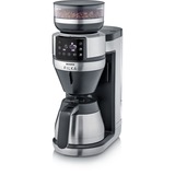 Severin KA 4851, Filtermaschine schwarz (matt)/edelstahl (gebürstet), inkl. Thermokanne