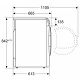 Siemens WQ46B2D41 iQ700, Wärmepumpentrockner weiß