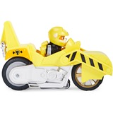 Spin Master Paw Patrol Moto Pups Rubbles Motorrad, Spielfahrzeug gelb, mit Spielfigur