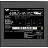 Thermaltake Germanium Pro RGB 0750W, PC-Netzteil schwarz, 1x 12-Pin High Power GPU, 4x PCIe, Kabelmanagement, 750 Watt