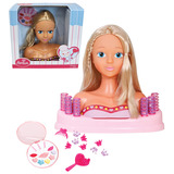 VEDES Schmink- und Frisierkopf mit Zubehör, 27 cm 