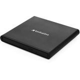 Verbatim Externer Slimline CD-DVD-Brenner schwarz, USB-A 2.0