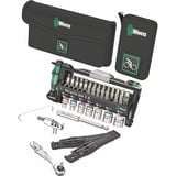 Wera Bicycle Set 3 A, 40‑teilig, Werkzeug-Set schwarz/grün, inkl. Umschalt-Bitknarre, 1/4"