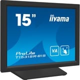 iiyama ProLite T1531SR-B1S, LED-Monitor 38 cm (15 Zoll), schwarz (matt), XGA, VA, Touchscreen, VGA, HDMI, DisplayPort