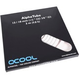 Alphacool AlphaTube HF 13/10 (3/8"ID) - UV Weiß 3m, Schlauch weiß