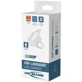 Ansmann Home Charger HC265PD mit Kabel und Apple Watch Lader 5,8A 65W 2-Port, Ladegerät weiß