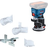 Bosch Akku-Kantenfräse GKF 18V-8 Professional solo, 18Volt, Oberfräse blau/schwarz, ohne Akku und Ladegerät, in L-BOXX