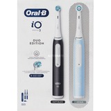 Braun Oral-B iO Series 3N Duo, Elektrische Zahnbürste schwarz/blau, Matt Black/Ice Blue inkl. 2. Handstück