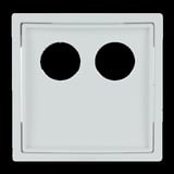 Busch-Jaeger Zentralscheibe Studio Rufsysteme 2548-020 D-84, Abdeckung weiß, Retail