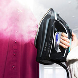 Cecotec 3D ForceAnodized 750 Smart, Dampfbügeleisen schwarz/hellblau