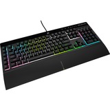 Corsair K55 PRO RGB XT, Gaming-Tastatur schwarz, Rubberdome