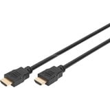 Digitus HDMI High Speed Kabel mit Ethernet, Typ A schwarz, 1 Meter