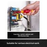 EINHELL Elektriker-Schraubendreher-Set VDE, 5-teilig rot/gelb