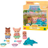 EPOCH Sylvanian Families - Erlebniskindergarten Freunde "Poolspaß", Konstruktionsspielzeug 