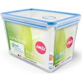 Emsa CLIP & CLOSE Frischhaltedose transparent/blau, 10,6Liter, Großformat