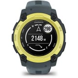 Garmin Instinct E, Smartwatch dunkelgrau/limette, 40 mm, Silikon-Armband