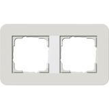 Gira Abdeckrahmen zweifach grau, Retail