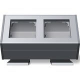 Gira Gehäuse zwei fach mit Befestigungswinkel aluminium, Retail