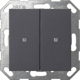 Gira Taster mit Wippe zweifach für Gira One und KNX System 55 anthrazit, Retail