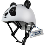 HUDORA Kinderhelm Pandy weiß/schwarz, Gr. 48-52