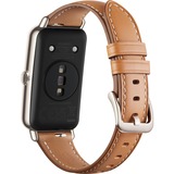 Huawei Watch FIT mini, Smartwatch gold, Lederarmband in Mocha Brown