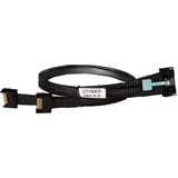 ICY BOX Kabel MCIO x8 SFF-TA-1016 > 2x MCIO x4 SFF-TA-1016 schwarz, 50cm