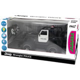 Jamara Deluxe Car Series - Jeep Wrangler Police, RC schwarz/weiß, Maßstab 1:14, 2,4 GHz