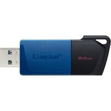 Kingston DataTraveler Exodia M 64 GB, USB-Stick blau/schwarz, USB-A 3.2 Gen 1, 2 Stück