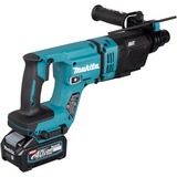 Makita Akku-Kombihammer HR007GM201 XGT, 40Volt, Bohrhammer blau/schwarz, 2x Li-Ion Akku 4,0Ah