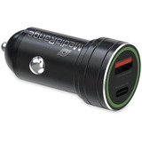 MediaRange 30W Kfz-Ladeadapter, USB-A, USB-C, Ladegerät schwarz, Power Delivery 3.0
