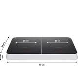 Medion LIFE Doppel-Induktionskochplatte MD18493  schwarz, 3.500 Watt, 2x Ø 20cm