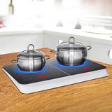 Medion LIFE Doppel-Induktionskochplatte MD18493  schwarz, 3.500 Watt, 2x Ø 20cm