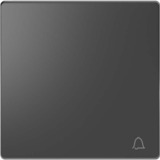 Merten Wippe mit Kennzeichnung Klingel für Wechselschalter Kreuzschalter und Taster Einsatz anthrazit, Retail