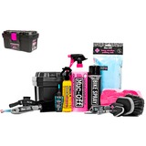 Muc-Off Ultimate Bicycle Care Kit (im Werkzeugkoffer), Reinigungsmittel Reiniger + Schutzspray + Ketten-Schmierstoff + Bürsten