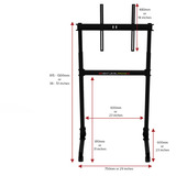 Next Level Racing Freestanding Single Monitor Stand, Monitorhalterung schwarz, für 61,0-215,9 cm (24"-85") Displays